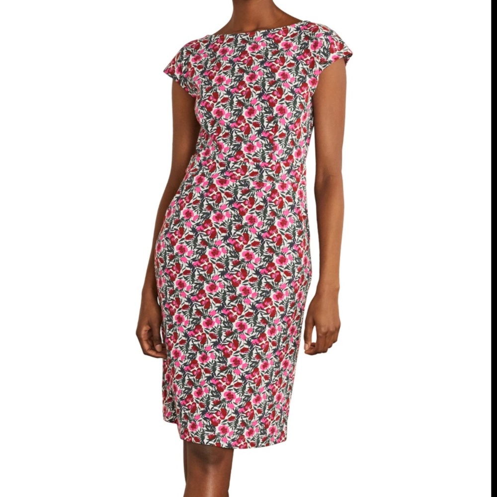 Boden florrie jersey dress size 10 floral print